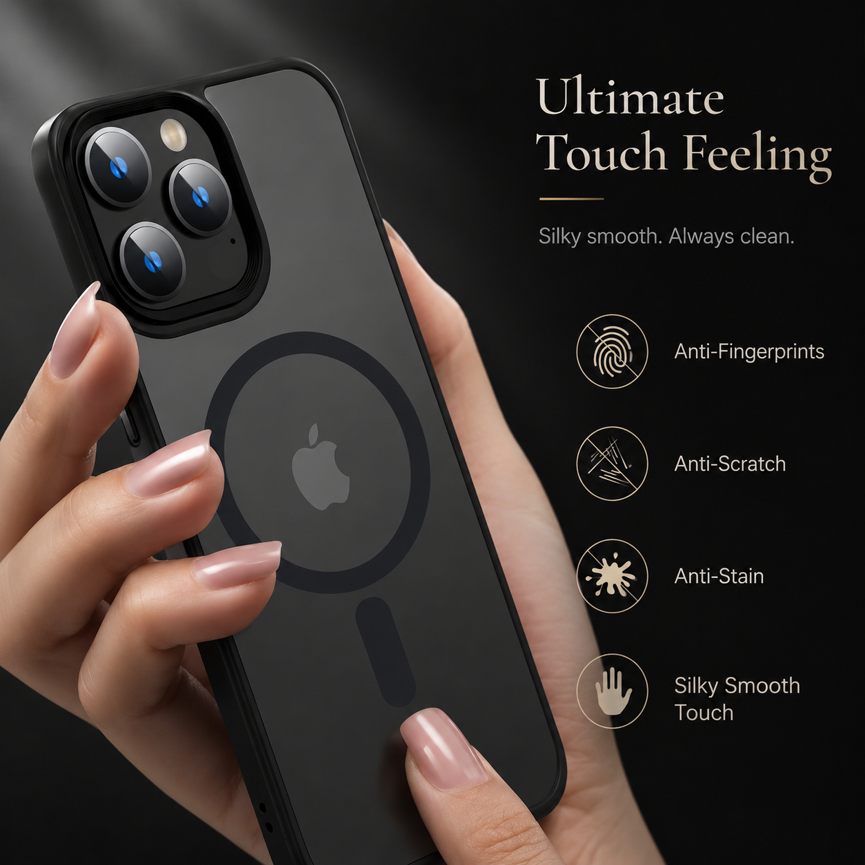 Premium iPhone Case MagSafe Compatible Transparent Hybrid Cover Clear HD Shockproof Protection