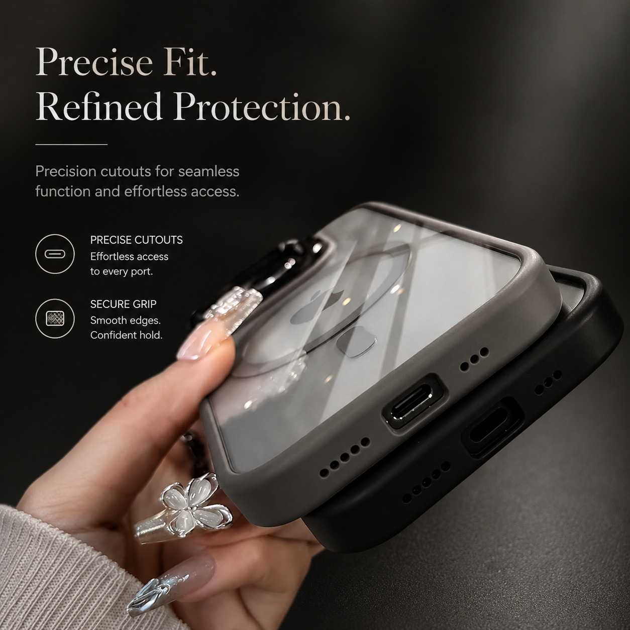 Premium iPhone Case MagSafe Compatible Transparent Hybrid Cover Clear HD Shockproof Protection