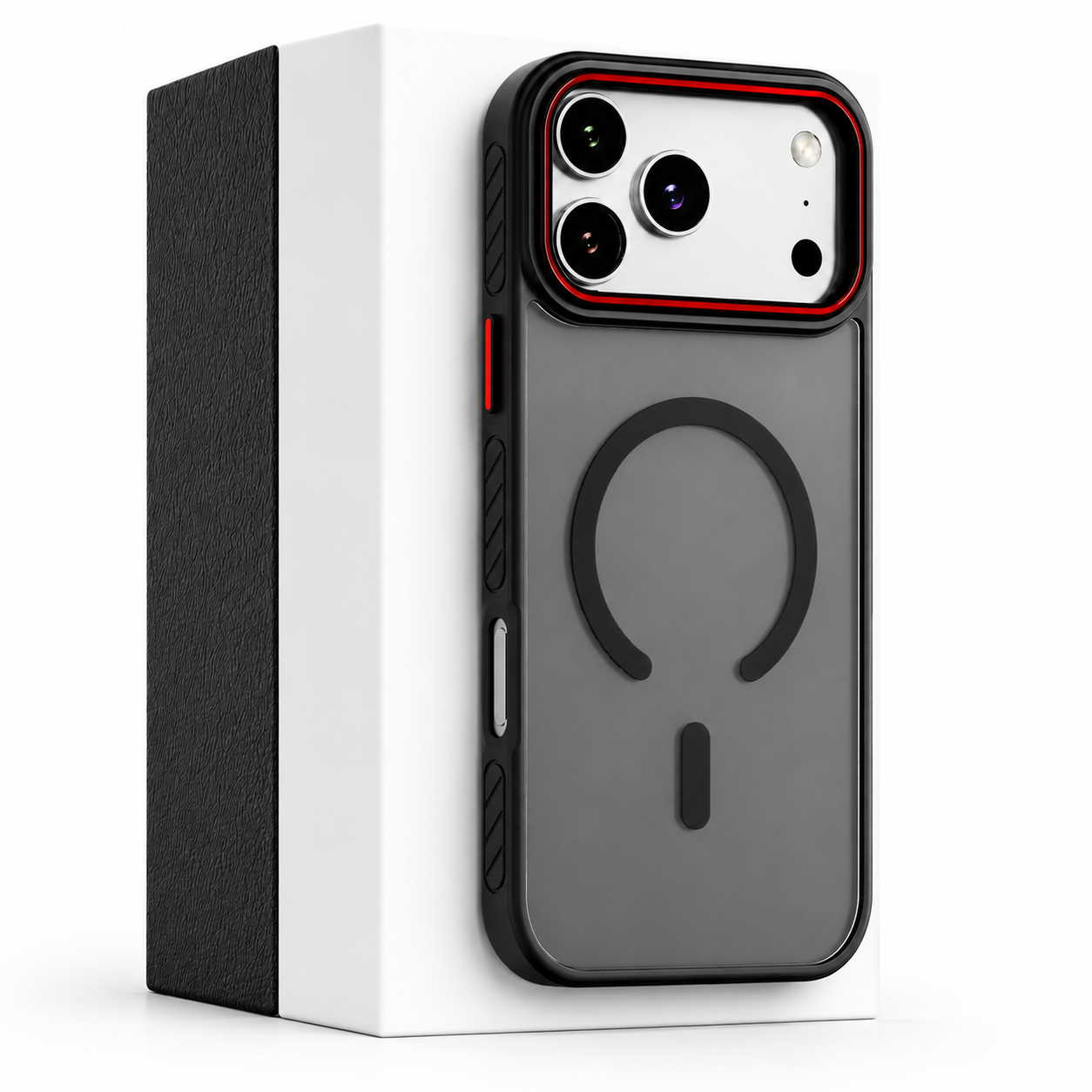 Premium iPhone Case MagSafe Compatible Transparent Matte Cover Magnetic Shockproof Raised Camera Lens Protection Slim Design