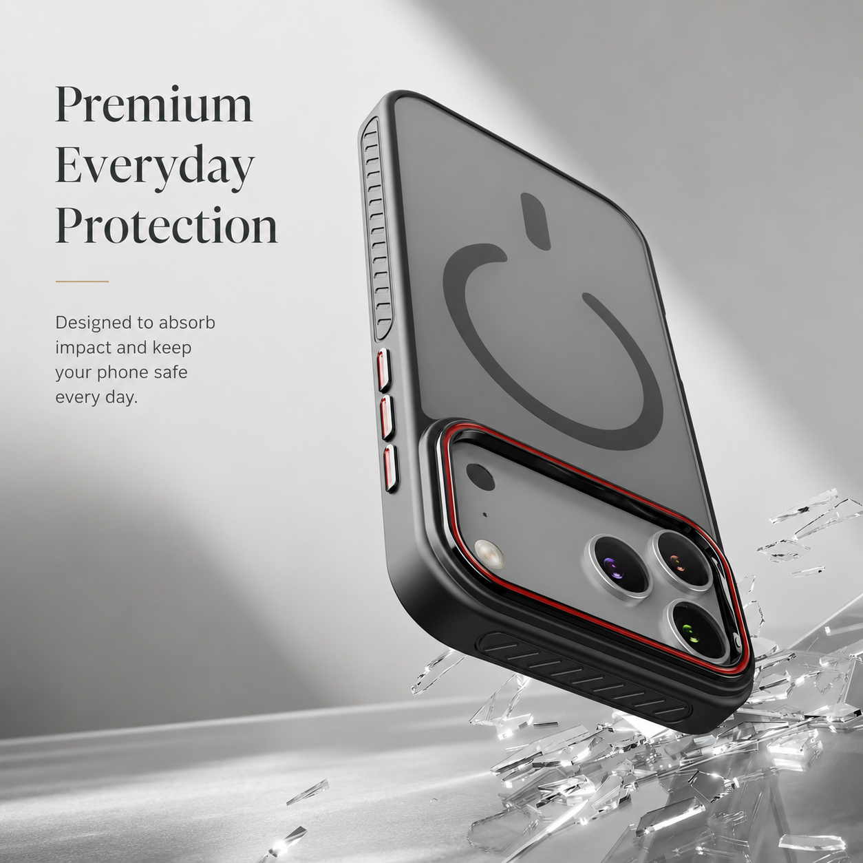 Premium iPhone Case MagSafe Compatible Transparent Matte Cover Magnetic Shockproof Raised Camera Lens Protection Slim Design