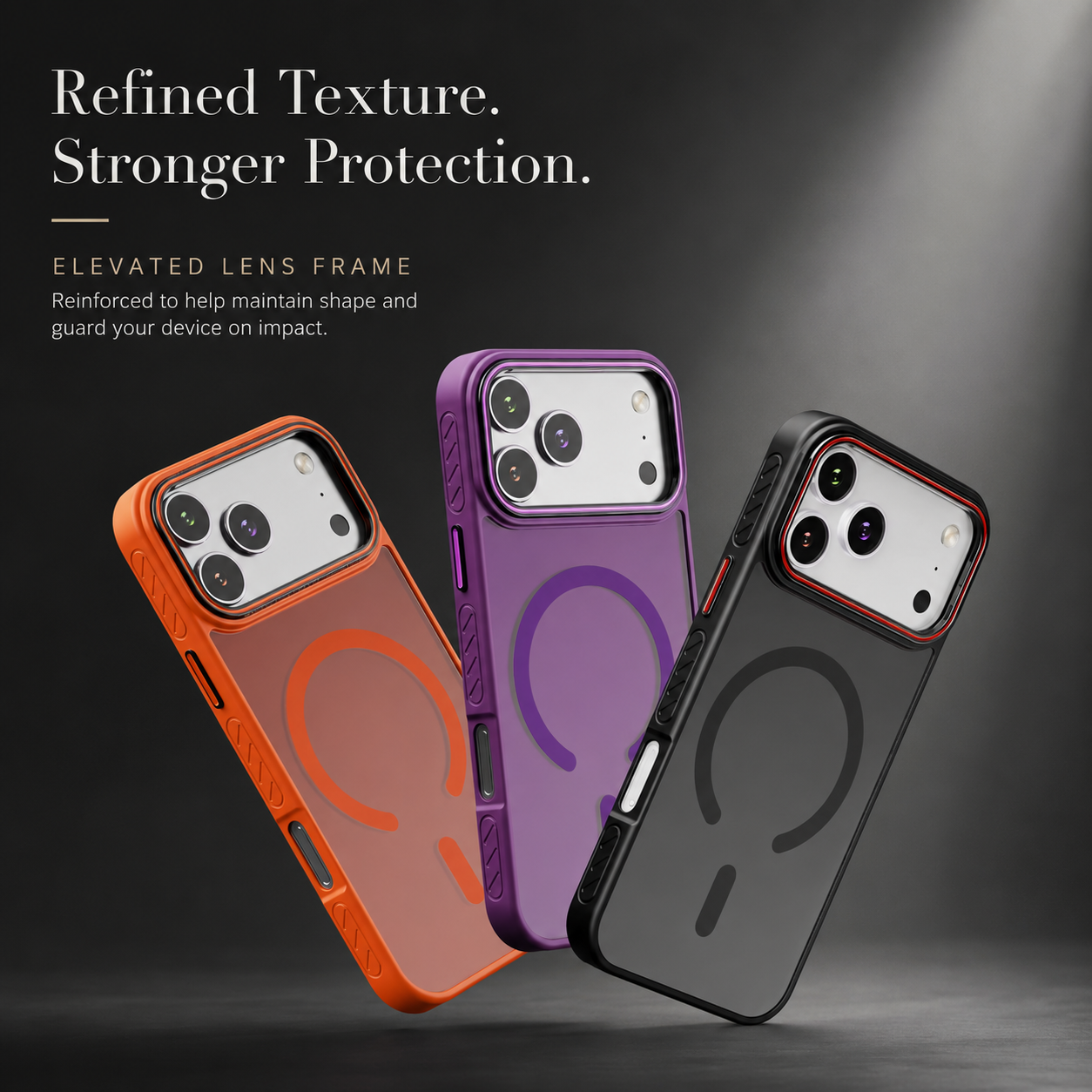 Premium iPhone Case MagSafe Compatible Transparent Matte Cover Magnetic Shockproof Raised Camera Lens Protection Slim Design