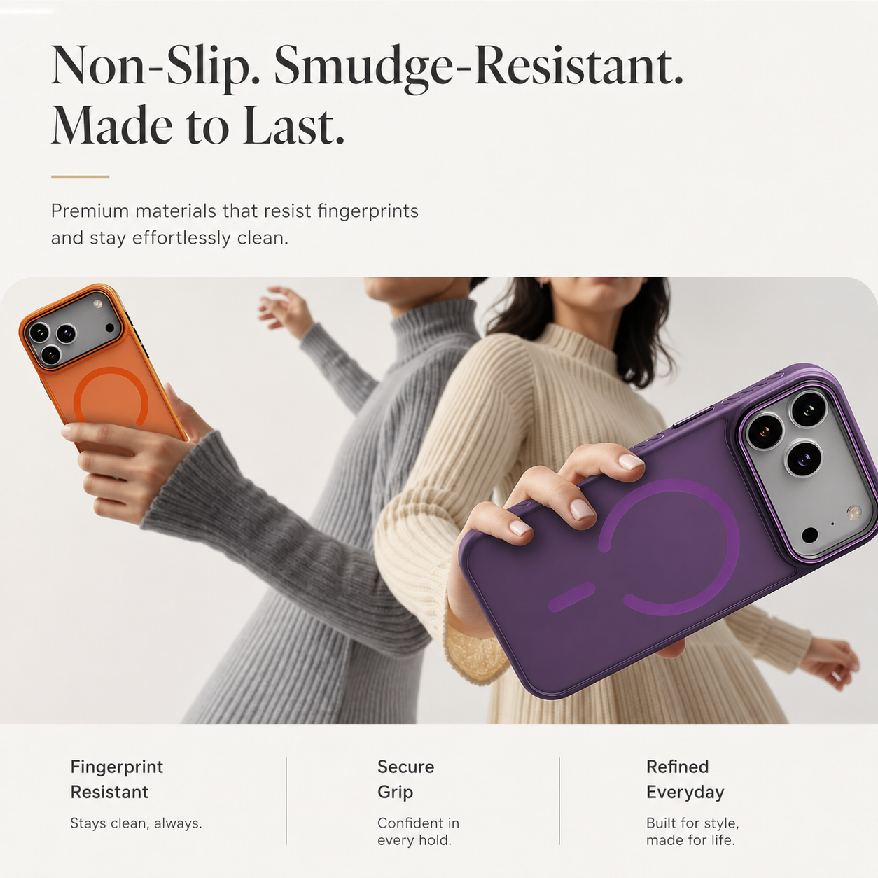 Premium iPhone Case MagSafe Compatible Transparent Matte Cover Magnetic Shockproof Raised Camera Lens Protection Slim Design