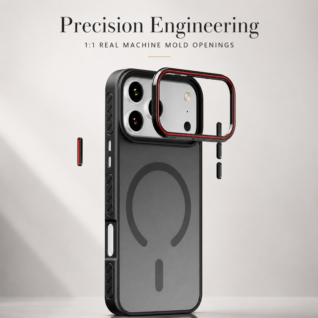 Premium iPhone Case MagSafe Compatible Transparent Matte Cover Magnetic Shockproof Raised Camera Lens Protection Slim Design