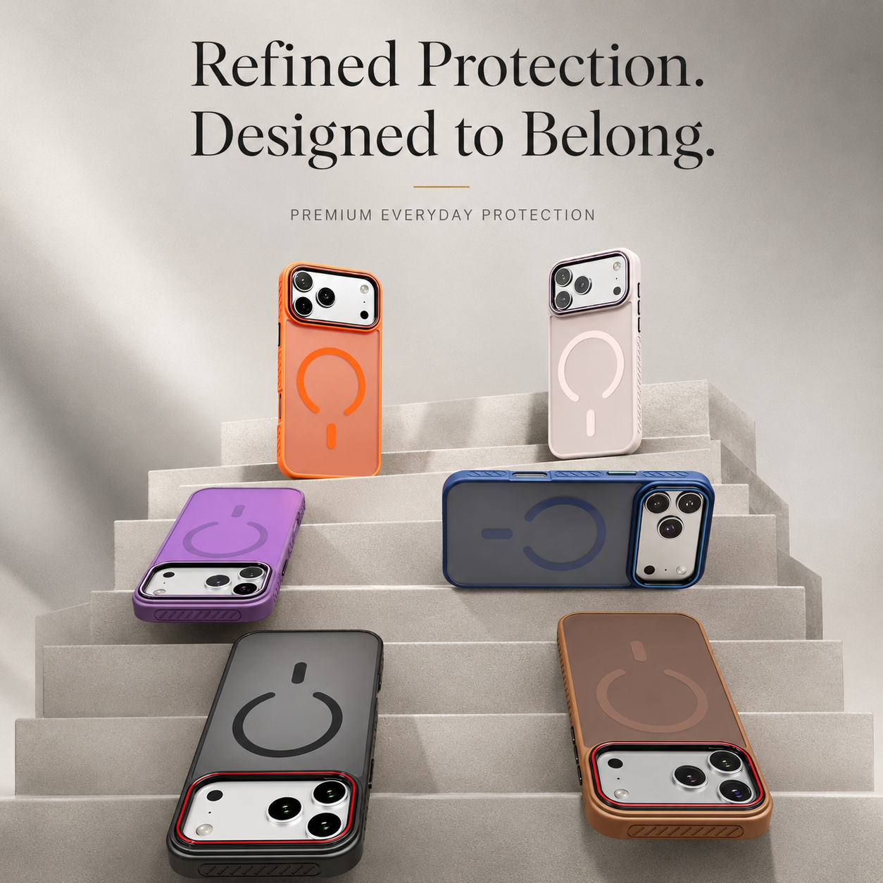 Premium iPhone Case MagSafe Compatible Transparent Matte Cover Magnetic Shockproof Raised Camera Lens Protection Slim Design