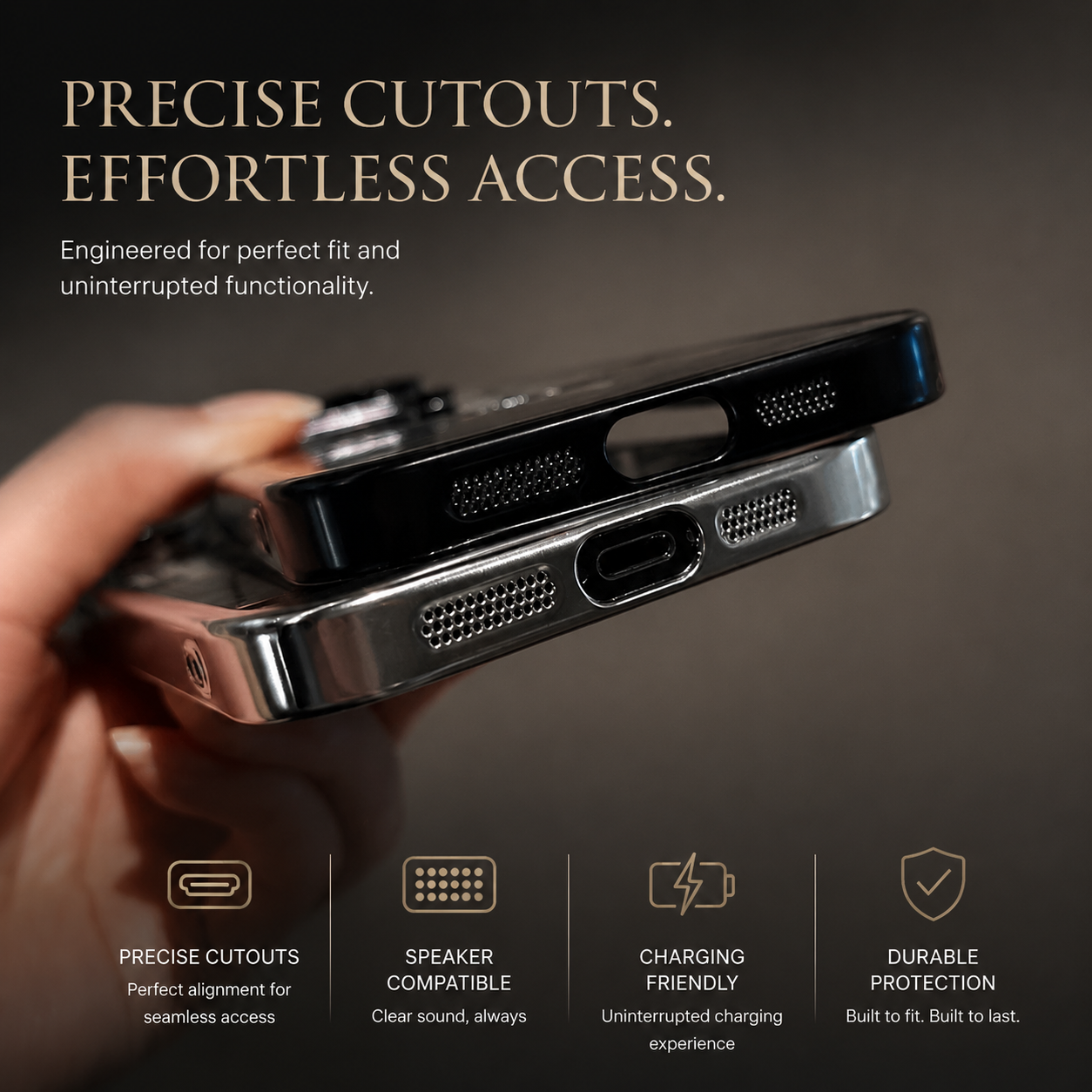 Premium iPhone Case MagSafe Compatible Transparent Mechanical Texture Cover Shockproof Bumper Protection