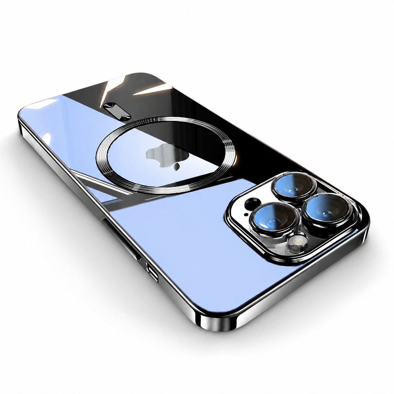 Premium iPhone Case MagSafe Compatible Transparent Protective Cover Shockproof Silicone Bumper Ultra Thin Slim Design