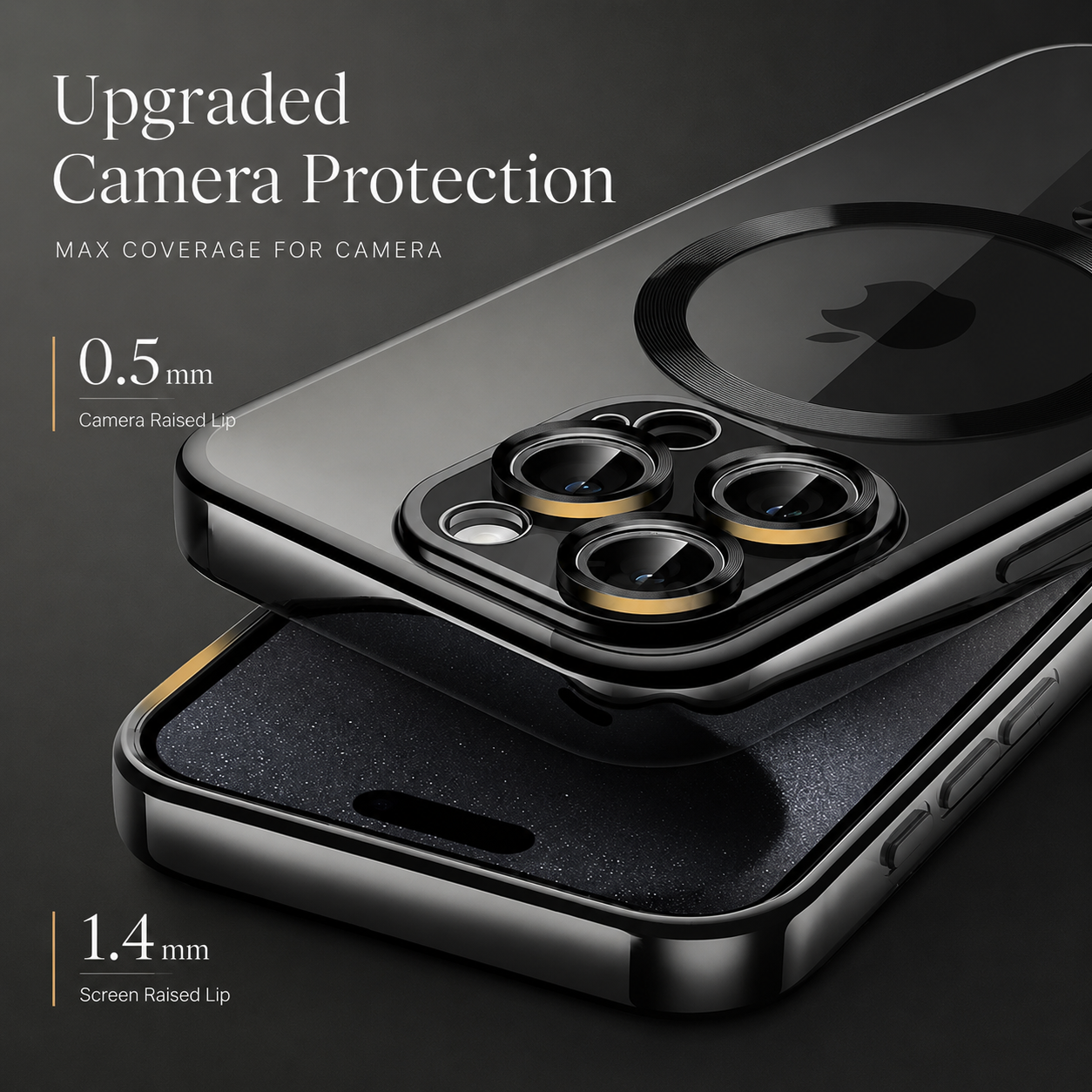 Premium iPhone Case MagSafe Compatible Transparent Protective Cover Shockproof Silicone Bumper Ultra Thin Slim Design