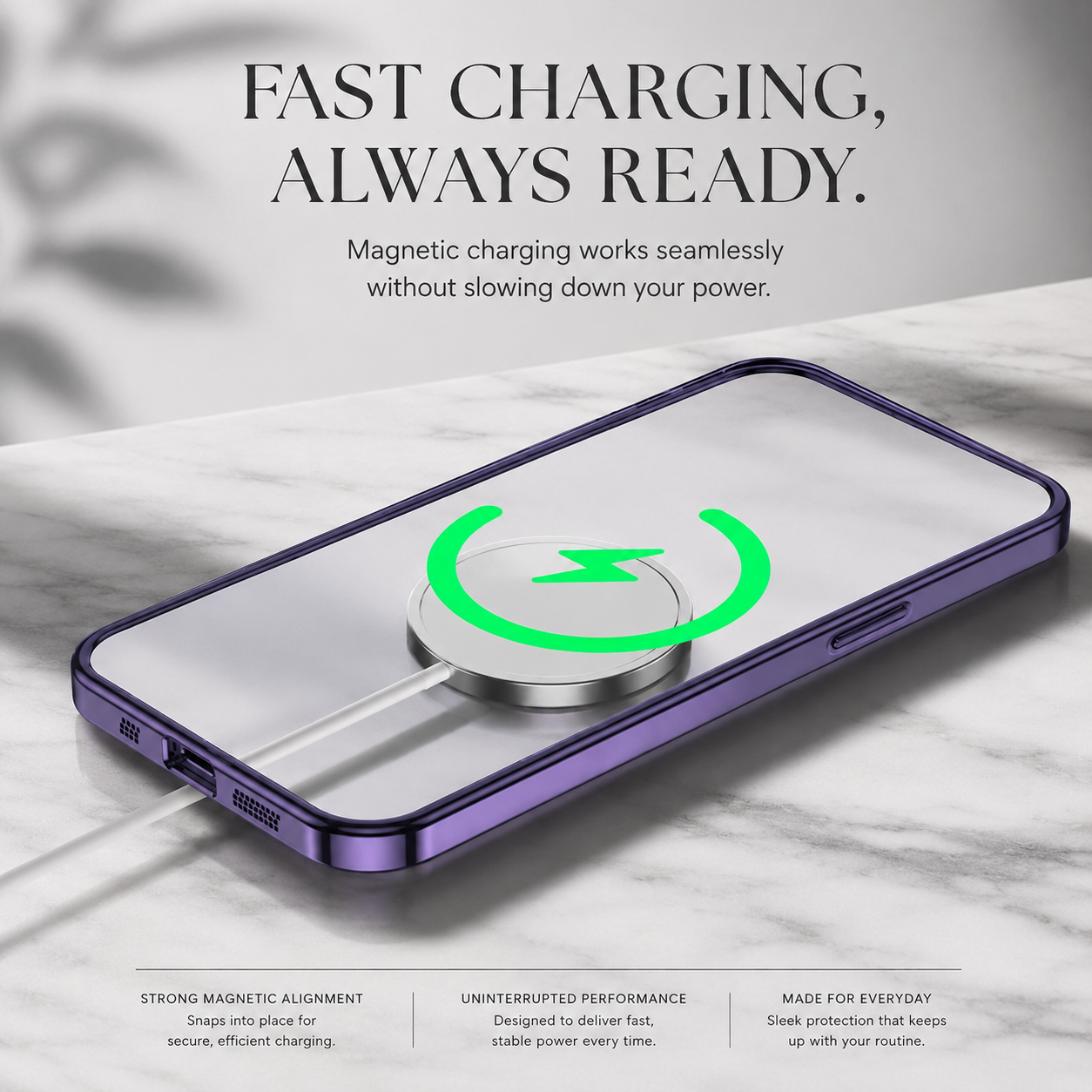 Premium iPhone Case MagSafe Compatible Transparent Protective Cover Shockproof Silicone Bumper Ultra Thin Slim Design
