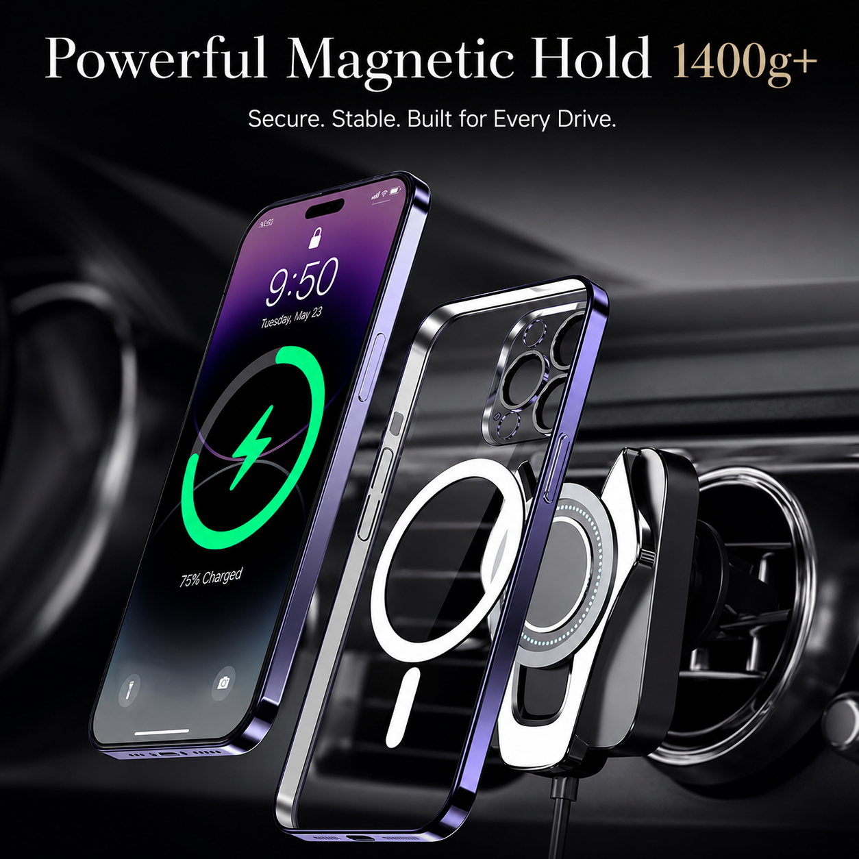Premium iPhone Case MagSafe Compatible Transparent Protective Cover Shockproof Silicone Bumper Ultra Thin Slim Design