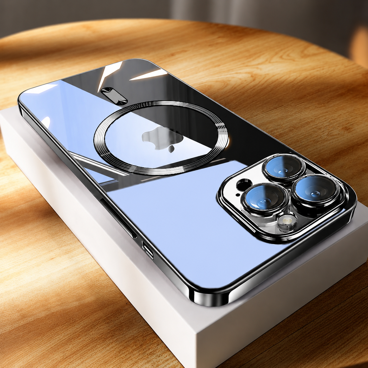 Premium iPhone Case MagSafe Compatible Transparent Protective Cover Shockproof Silicone Bumper Ultra Thin Slim Design