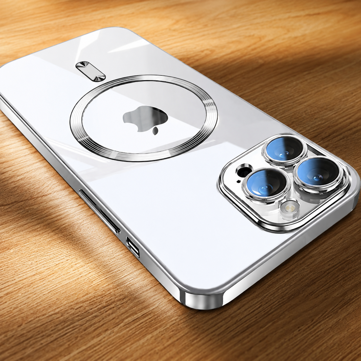 Premium iPhone Case MagSafe Compatible Transparent Protective Cover Shockproof Silicone Bumper Ultra Thin Slim Design