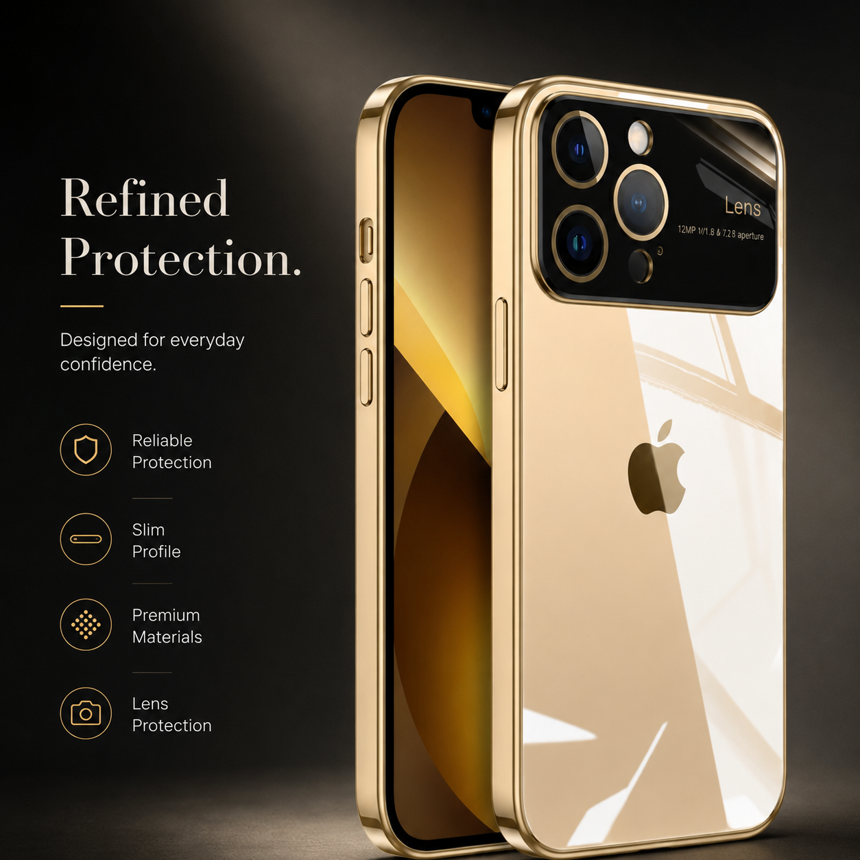 Premium iPhone Case MagSafe Compatible Transparent Shockproof Cover Clear Hard PC Back Silicone Bumper Ultra Thin Protective Case