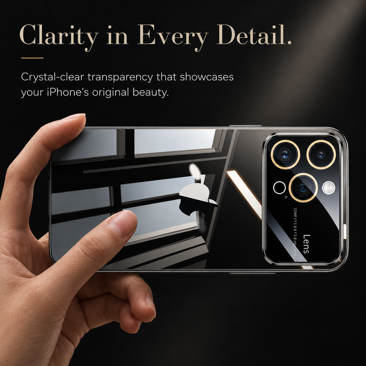 Premium iPhone Case MagSafe Compatible Transparent Shockproof Cover Clear Hard PC Back Silicone Bumper Ultra Thin Protective Case