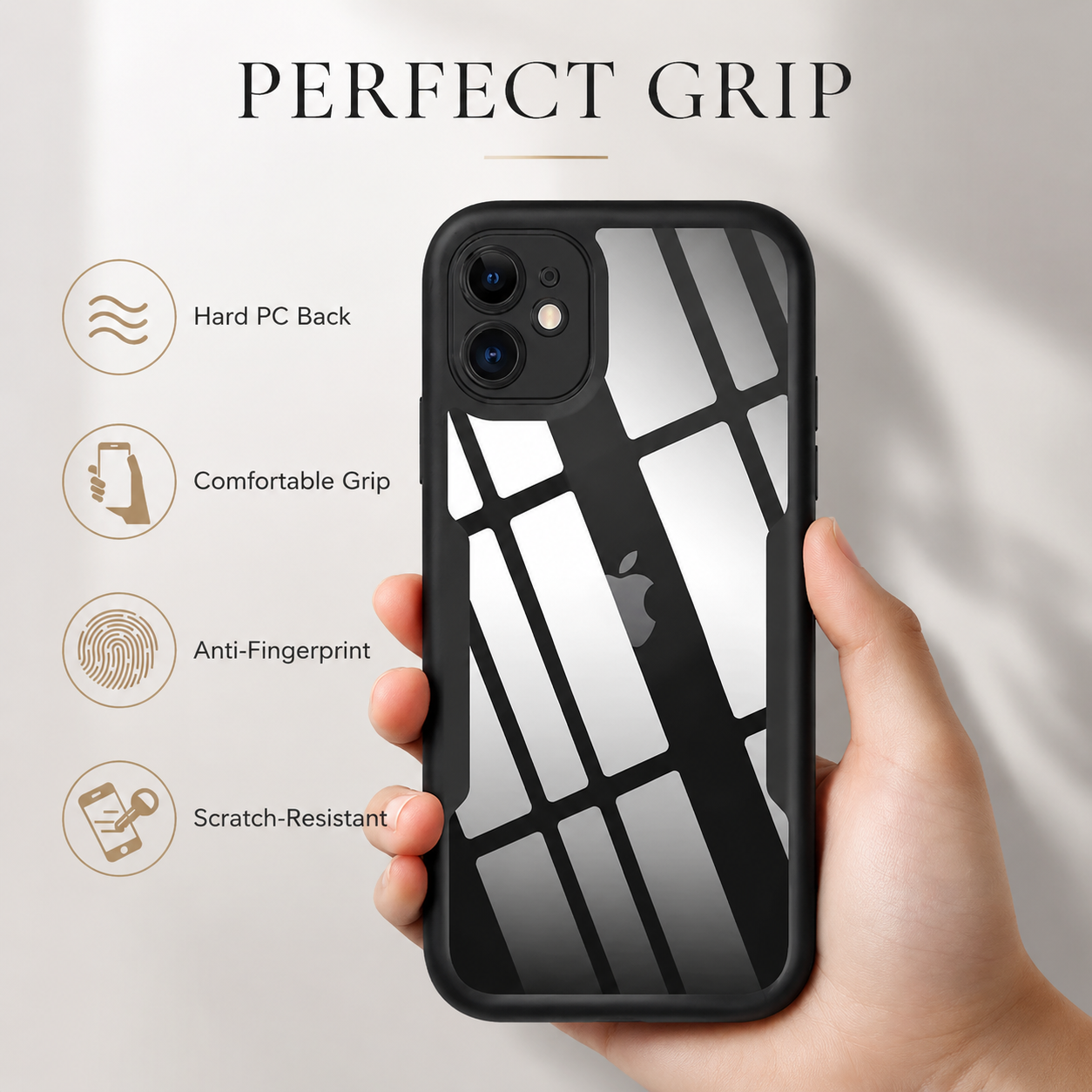 Premium iPhone Case MagSafe Compatible Transparent Silicone Cover Shockproof Full Protection