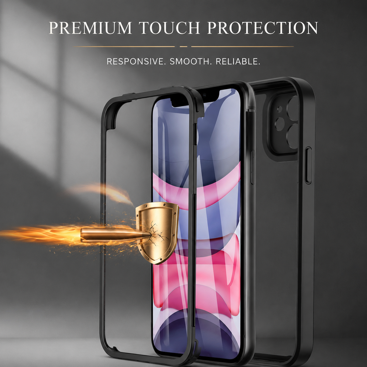 Premium iPhone Case MagSafe Compatible Transparent Silicone Cover Shockproof Full Protection