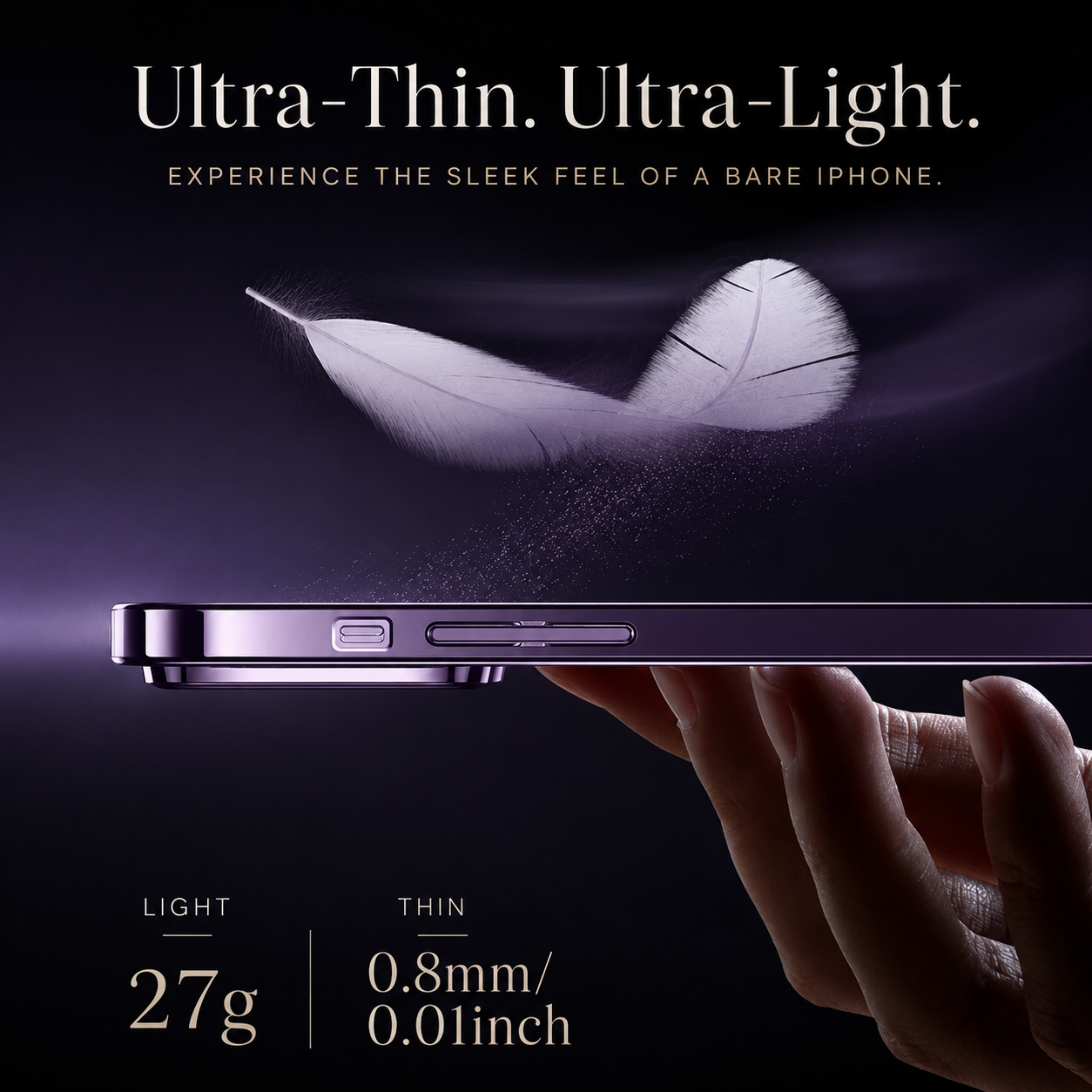 Premium iPhone Case MagSafe Compatible Transparent Tempered Glass Cover Ultra Thin Protection