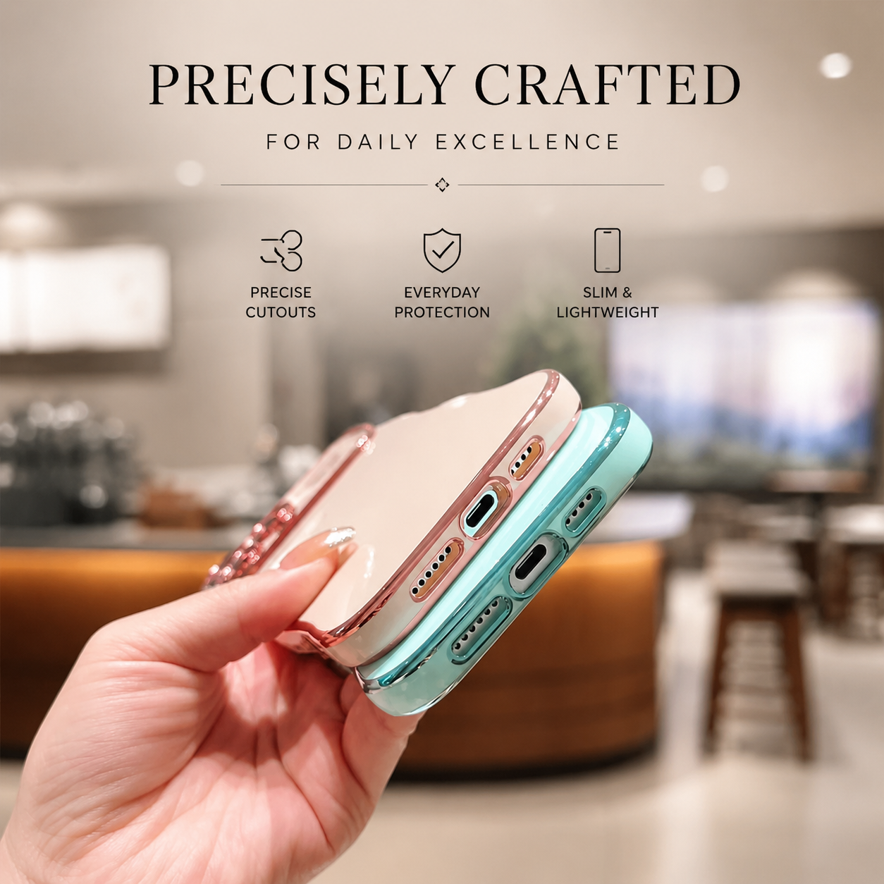 Premium iPhone Case MagSafe Compatible Transparent Wave Heart Cover Shockproof Camera Lens Protection Ultra Thin Design