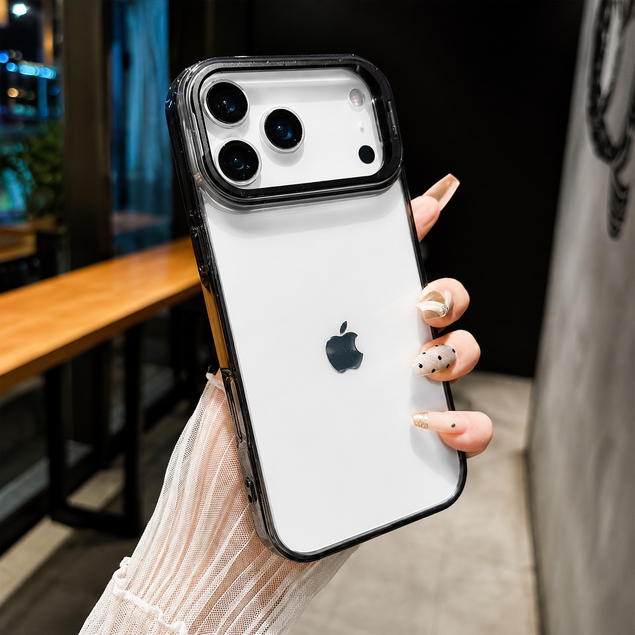 Premium iPhone Case MagSafe Crystal Clear Hard PC Bumper Shockproof Camera Lens Stand Armor Protection