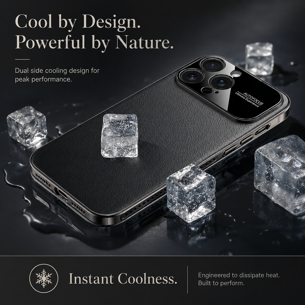 Premium iPhone Case MagSafe Magnetic Leather Border Cover Heat Dissipation Shockproof Anti Fingerprint Protective Case