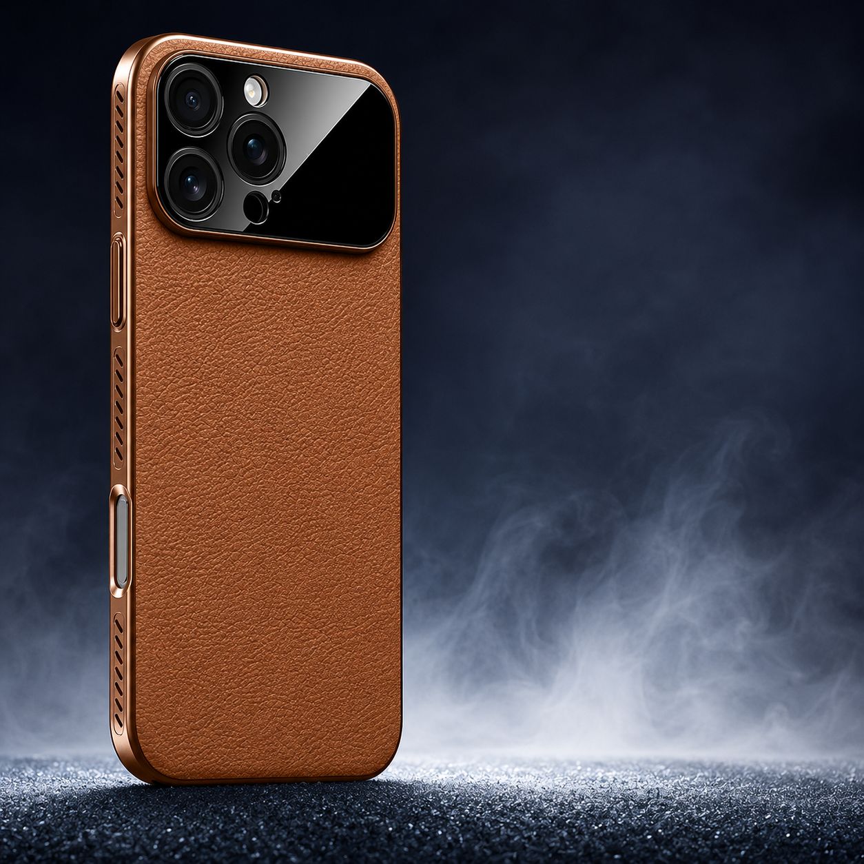 Premium iPhone Case MagSafe Magnetic Leather Border Cover Heat Dissipation Shockproof Anti Fingerprint Protective Case