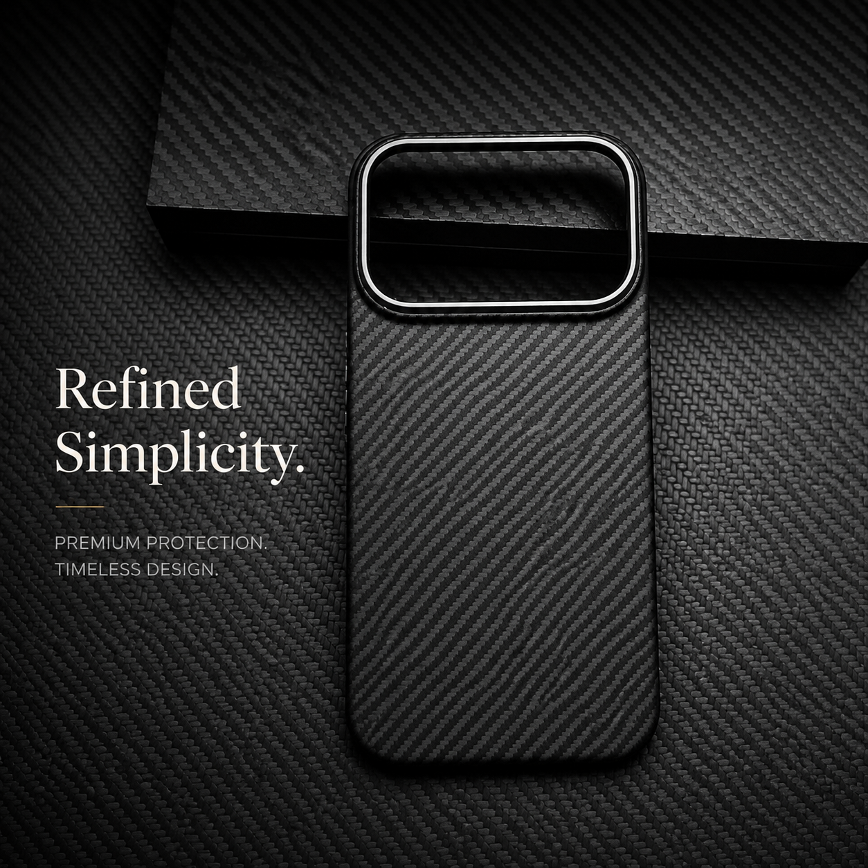 Premium iPhone Case MagSafe Real Carbon Fiber Cover Aramid Kevlar Ultra Thin Shockproof Matte Anti Fingerprint Full Coverage