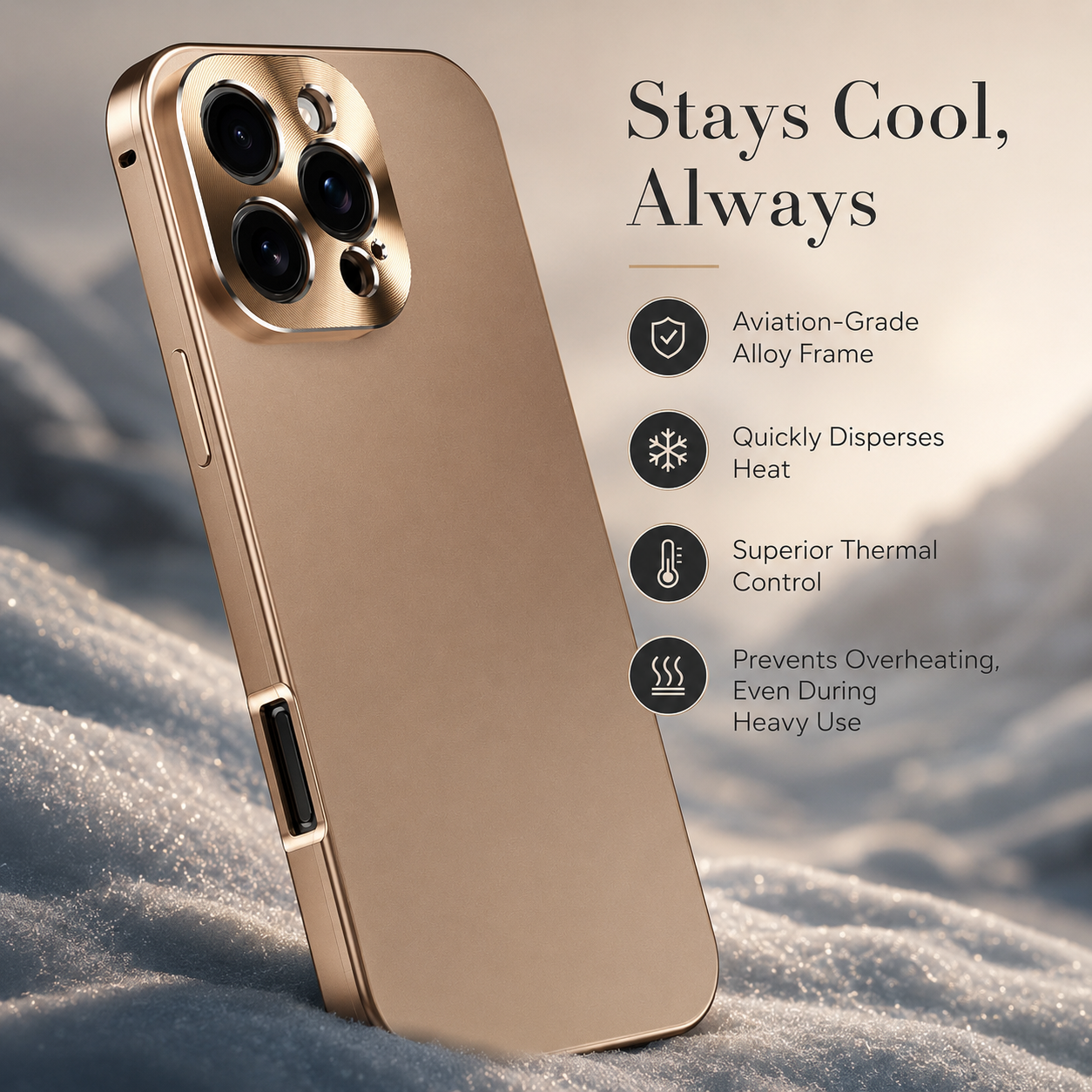 Premium iPhone Case Magnetic Aluminum Frame Shockproof Protective Cover Full Camera Lens Protection Slim Metal Design Wireless Charging Compatible