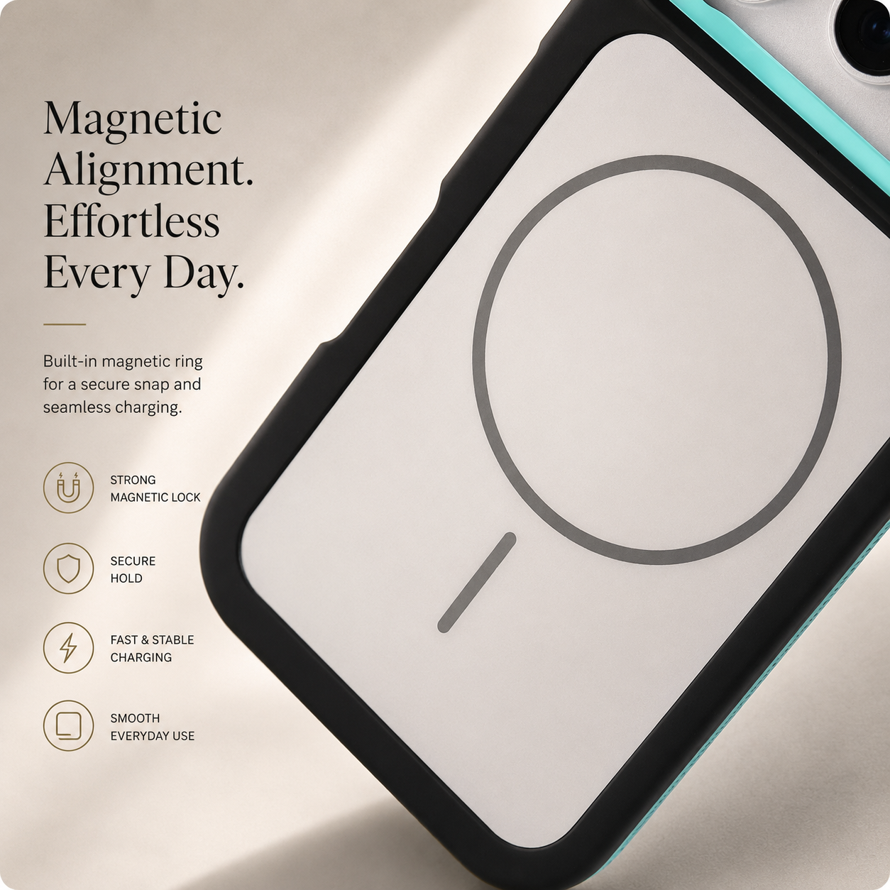 Premium iPhone Case Matte Frosted MagSafe Compatible Magnetic Armor Cover Shockproof PC TPU Protective Case