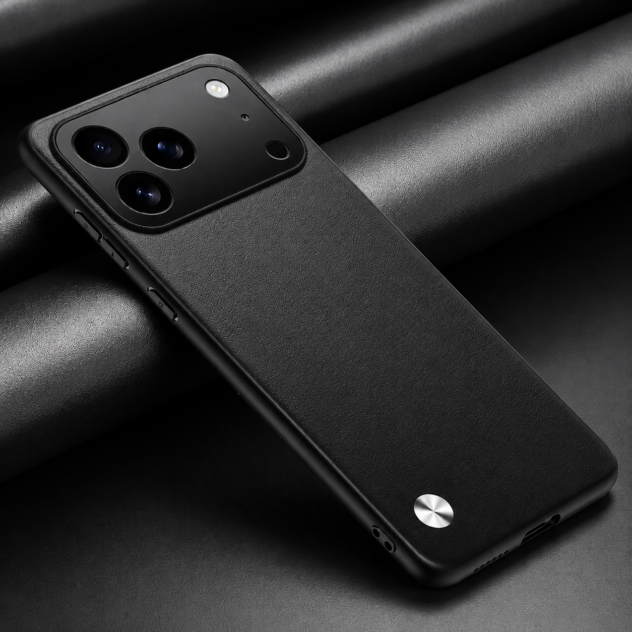 Premium iPhone Case Matte Skin Bumper Cover Shockproof TPU Protective Metal Lens Protection Case