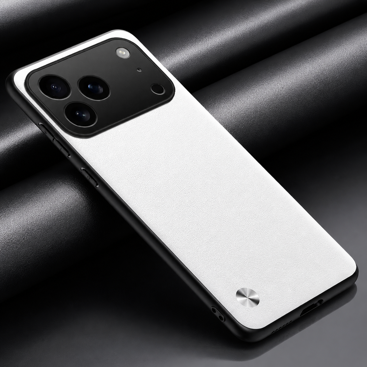Premium iPhone Case Matte Skin Bumper Cover Shockproof TPU Protective Metal Lens Protection Case