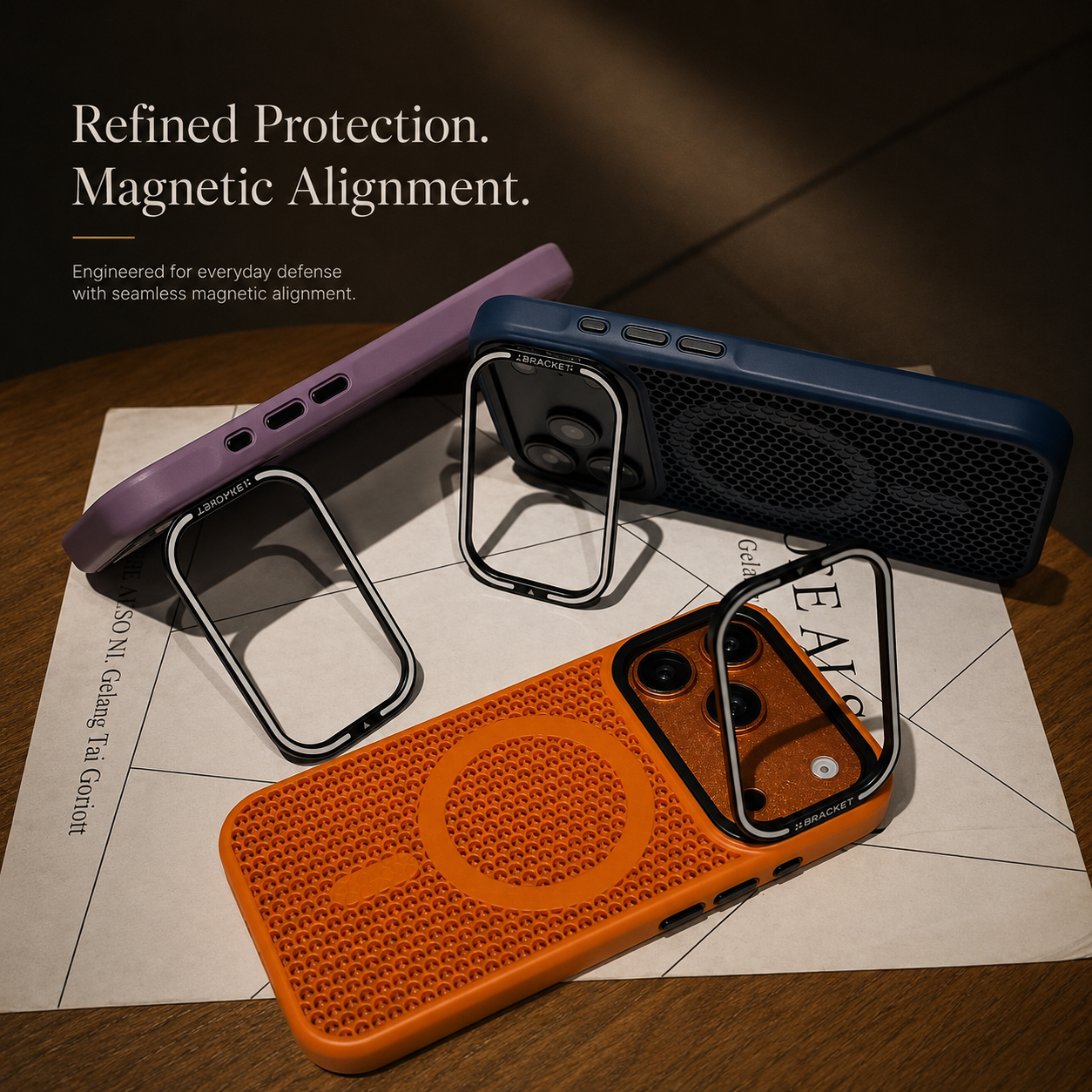 Premium iPhone Case Mesh Cooling Camera Mount Cover MagSafe Compatible Shockproof Protective Case