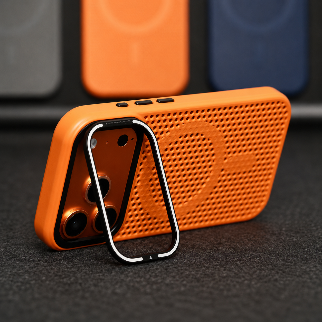 Premium iPhone Case Mesh Cooling Camera Mount Cover MagSafe Compatible Shockproof Protective Case