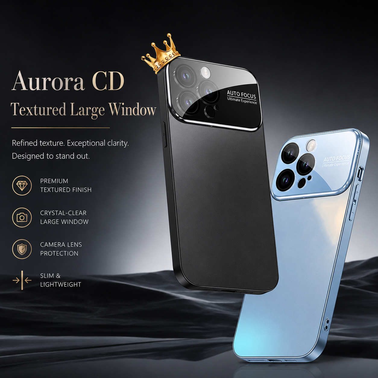 Premium iPhone Case Metal Window Cover Shockproof Silicone Frame Camera Protection Heavy Duty Protective Case