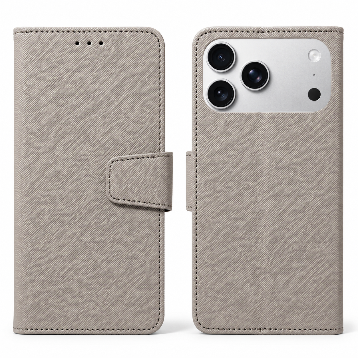 Premium iPhone Case PU Leather Magnetic Wallet Cover Shockproof Protective Fashion Full Coverage Case