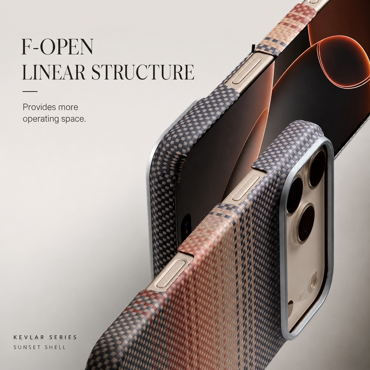 Premium iPhone Case Real Aramid Carbon Fiber Magnetic MagSafe Compatible Lightweight Shockproof Protective Cover