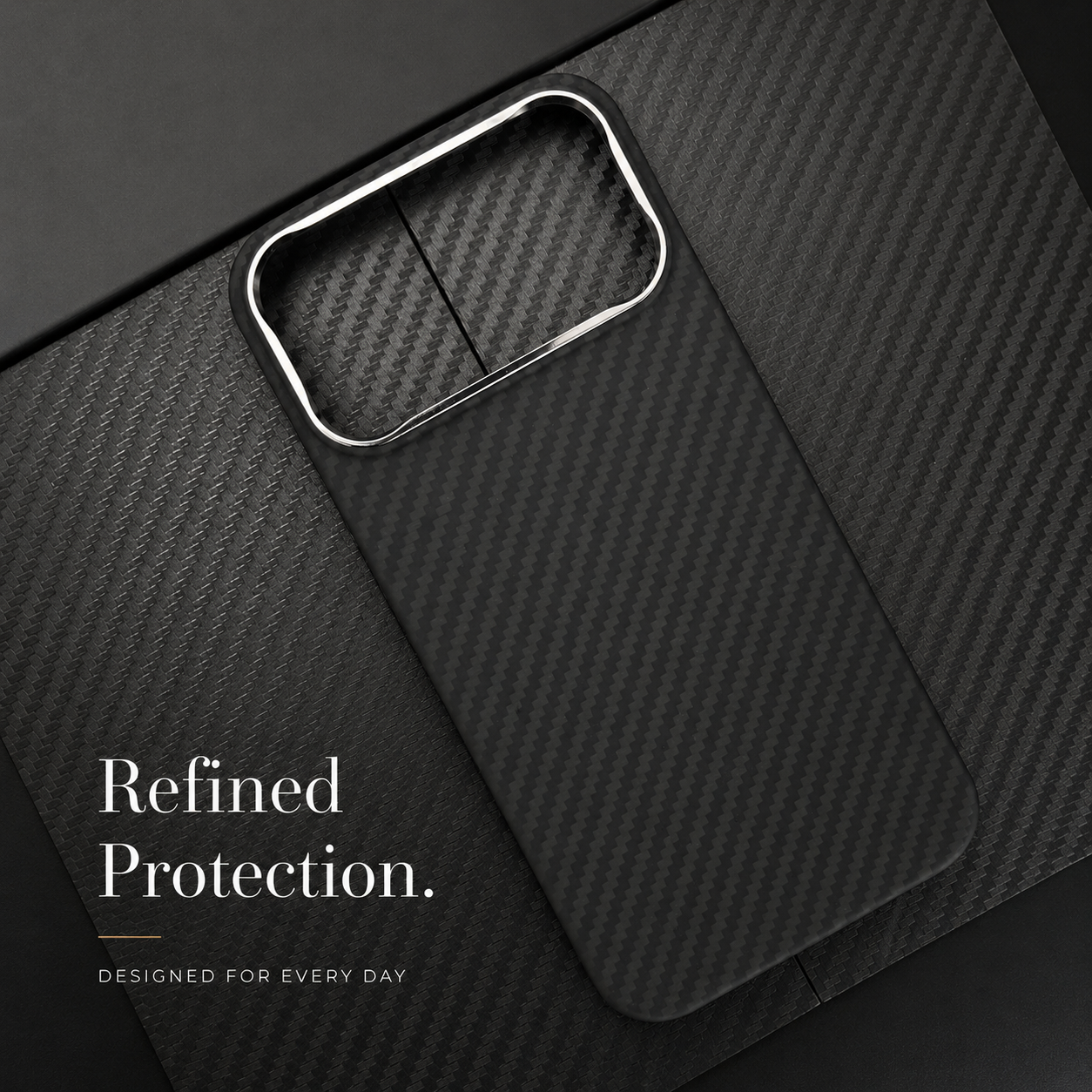 Premium iPhone Case Real Aramid Carbon Fiber Magnetic MagSafe Compatible Lightweight Shockproof Protective Cover