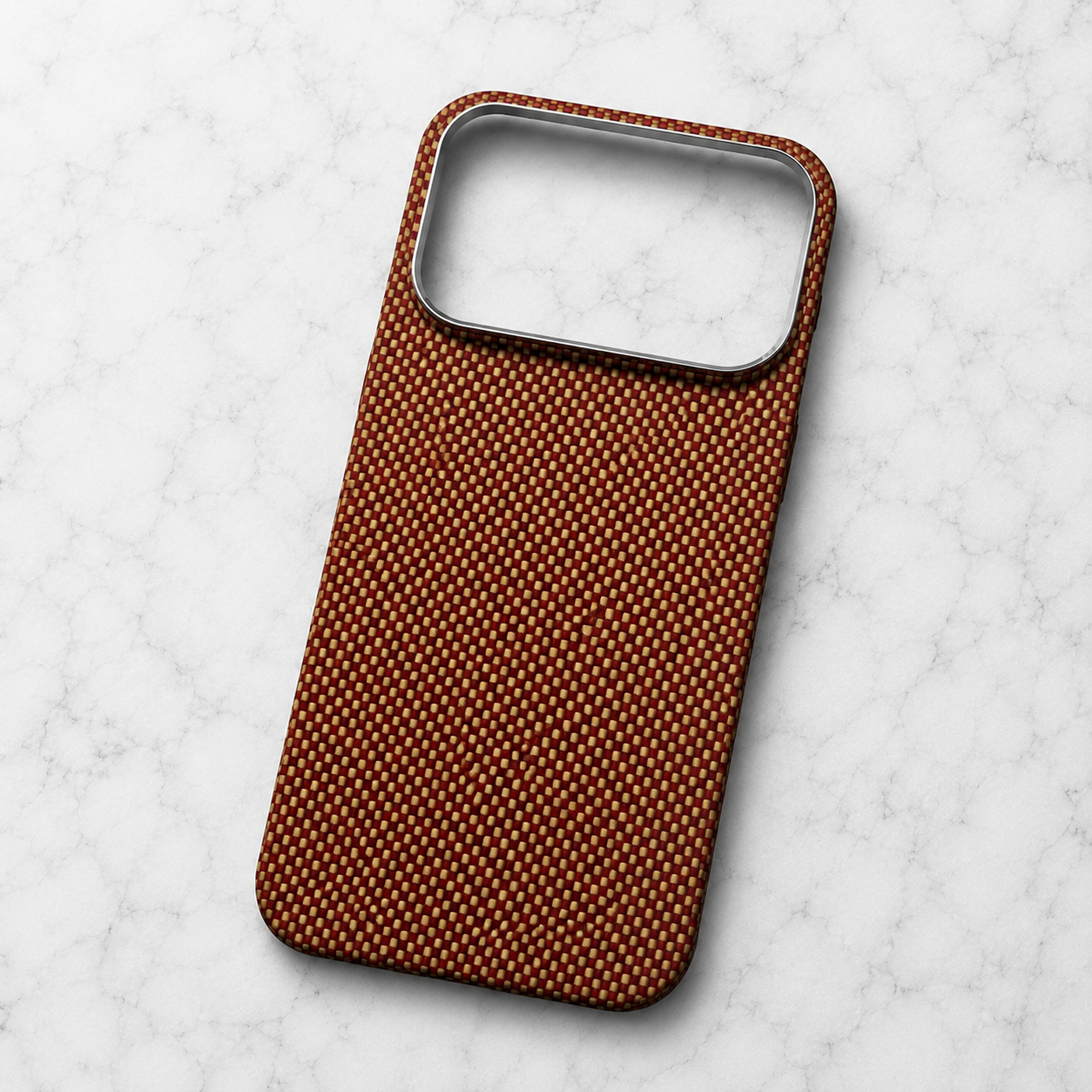 Premium iPhone Case Real Aramid Carbon Fiber Magnetic MagSafe Compatible Lightweight Shockproof Protective Cover