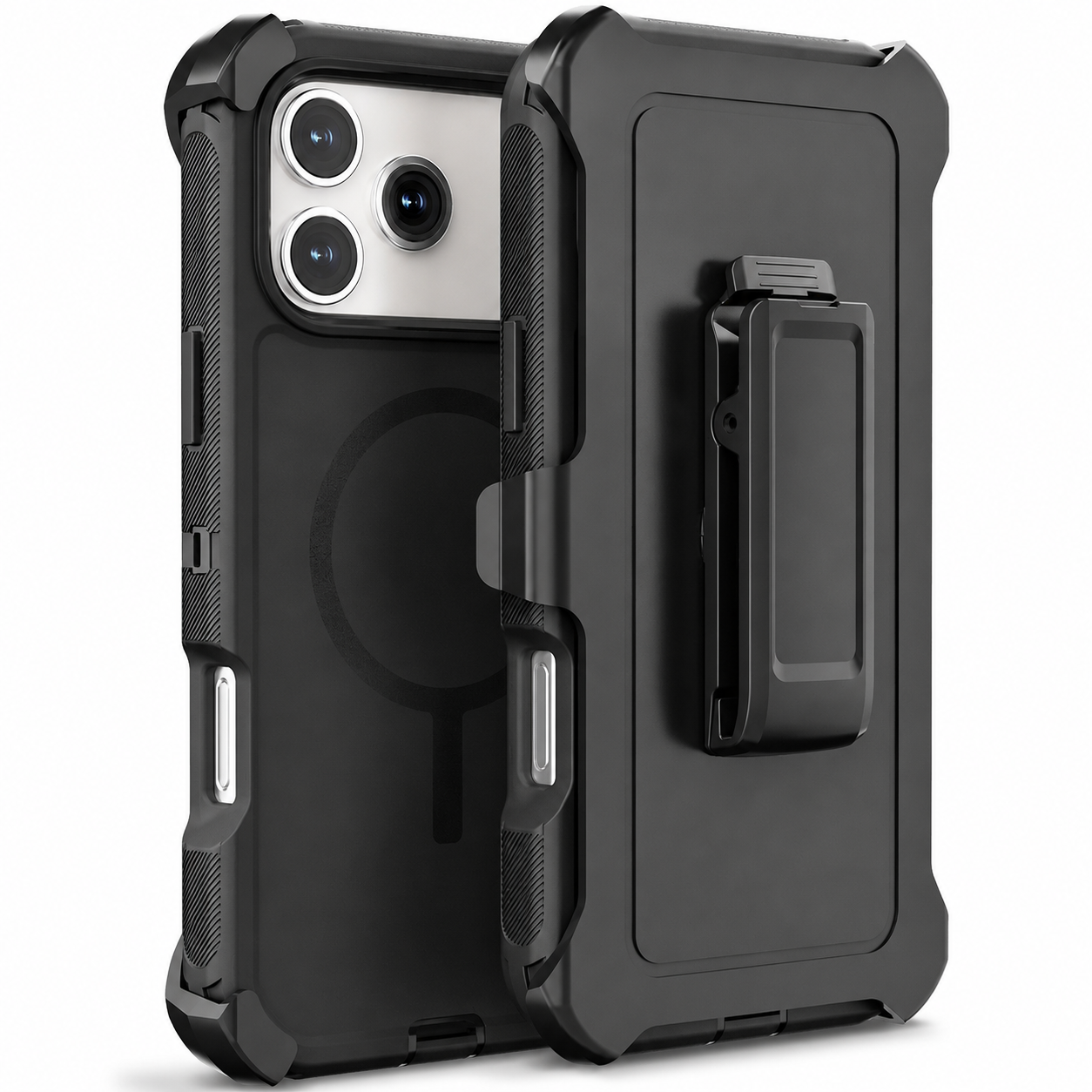 Premium iPhone Case Rugged Defender Protective Cover Shockproof Armor Dual Layer Belt Clip Full Port Protection