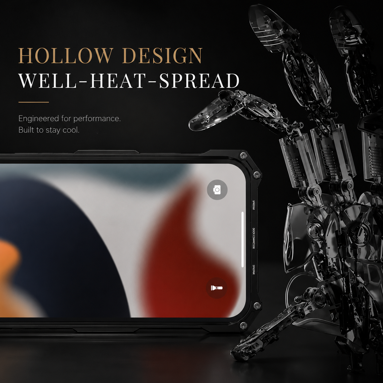 Premium iPhone Case Slim Aluminum Metal Shockproof Cover Anti Scratch Hard Back Non Slip Heavy Duty Protective Case