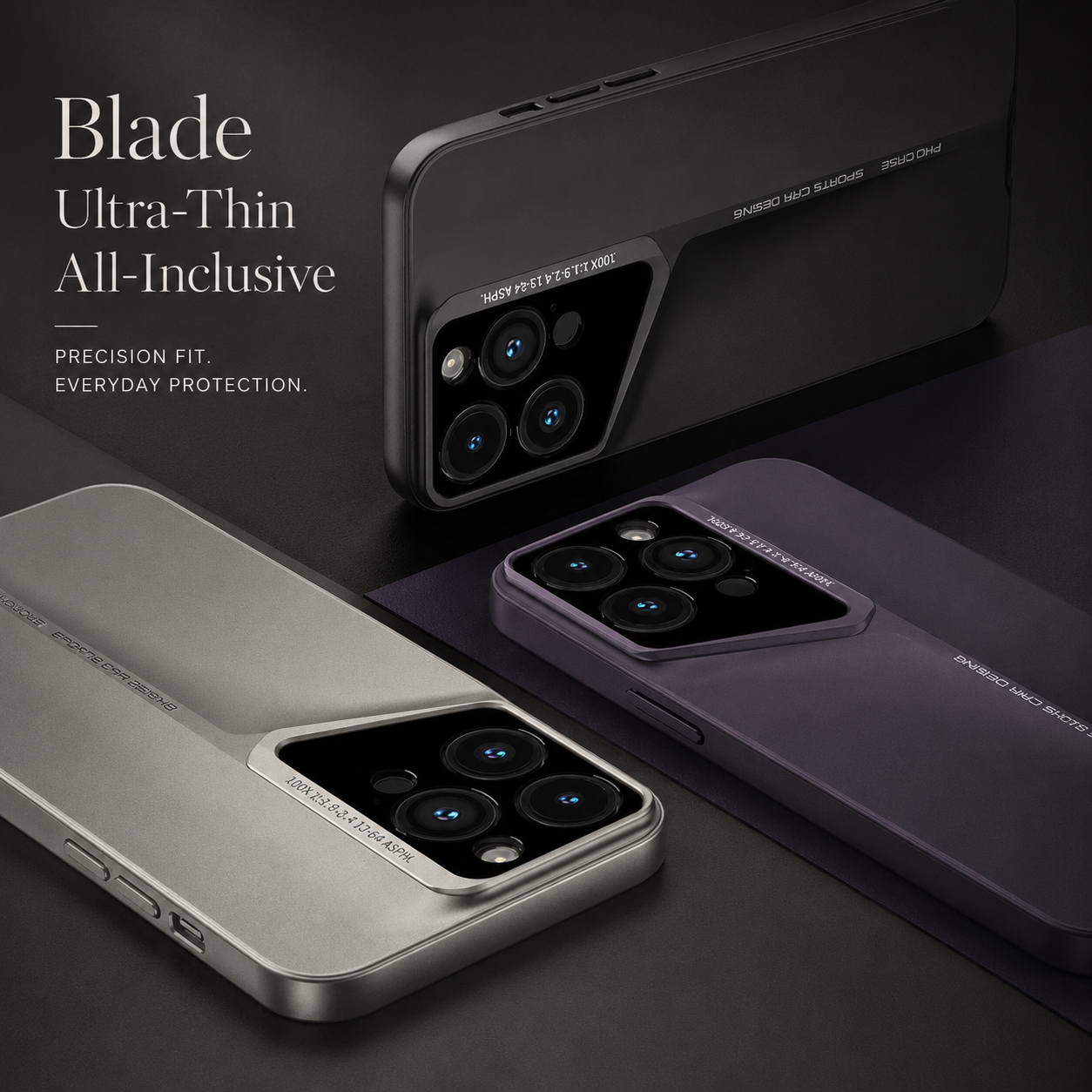 Premium iPhone Case Slim Hard Back Cover Ultra Thin Shockproof Camera Lens Protection Anti Scratch Full Coverage
