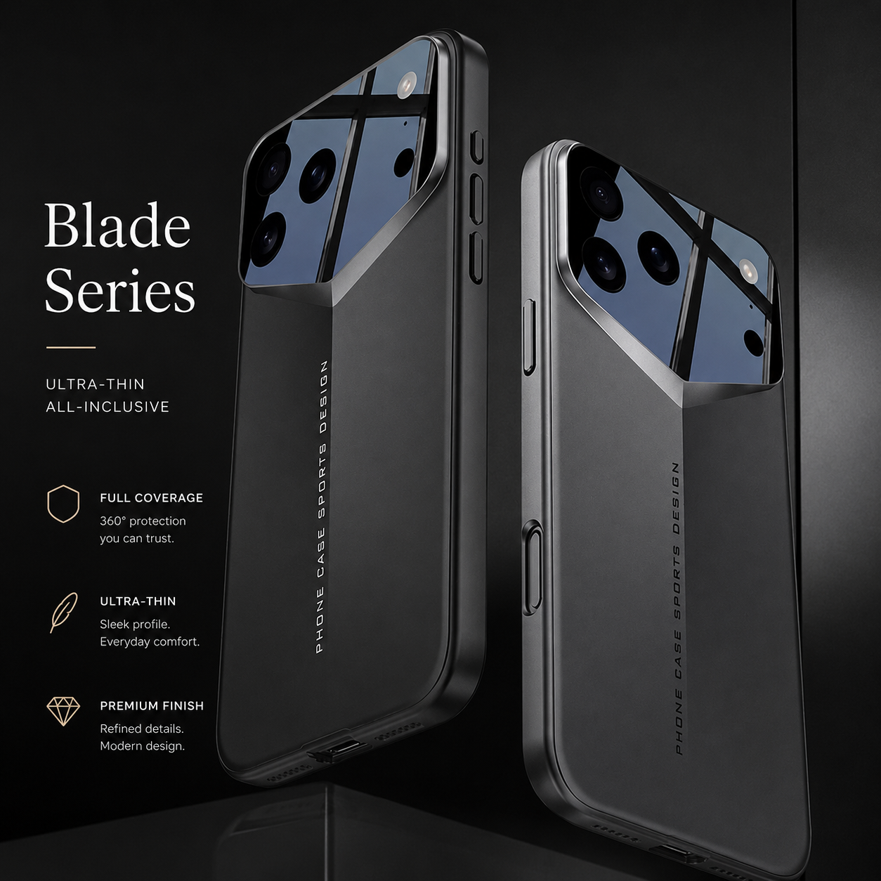Premium iPhone Case Slim Hard Back Cover Ultra Thin Shockproof Camera Lens Protection Anti Scratch Full Coverage
