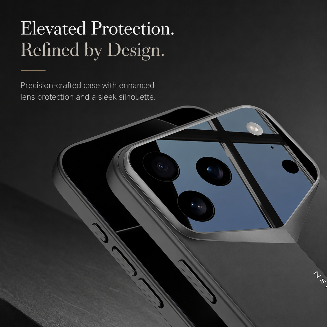 Premium iPhone Case Slim Matte Hard PC Cover Shockproof Fine Hole Lens Protection Full Coverage Protective Case