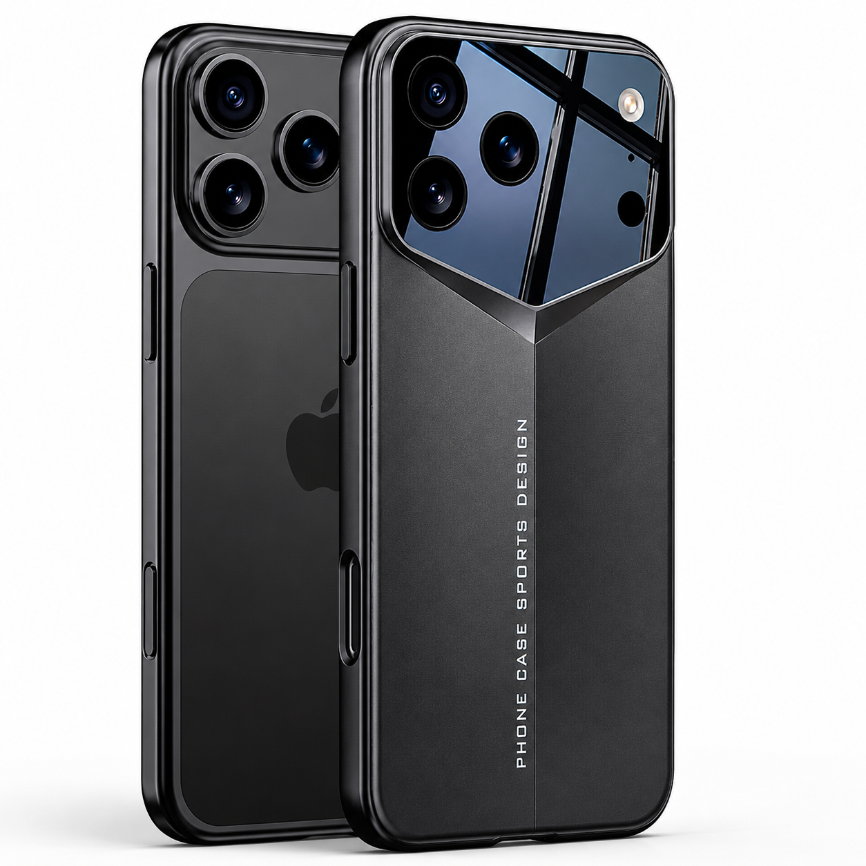 Premium iPhone Case Slim Matte Hard PC Cover Shockproof Fine Hole Lens Protection Full Coverage Protective Case