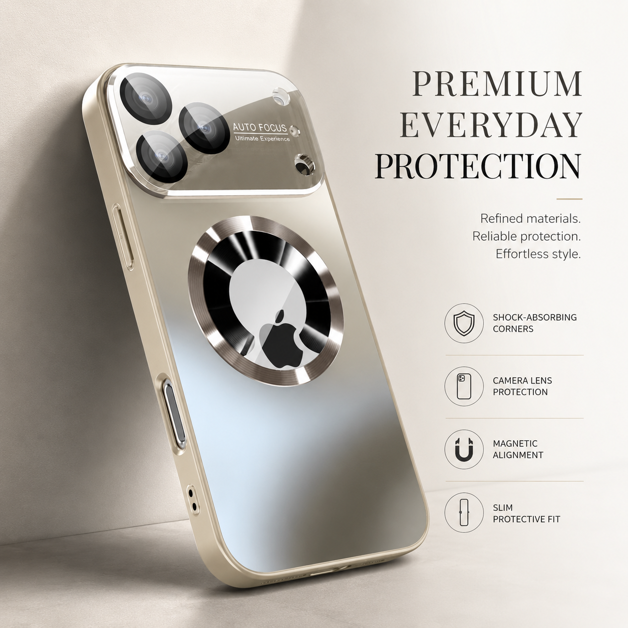 Premium iPhone Case Titanium Magnetic Matte Cover MagSafe Compatible Camera Lens Protection Shockproof Slim Full Coverage