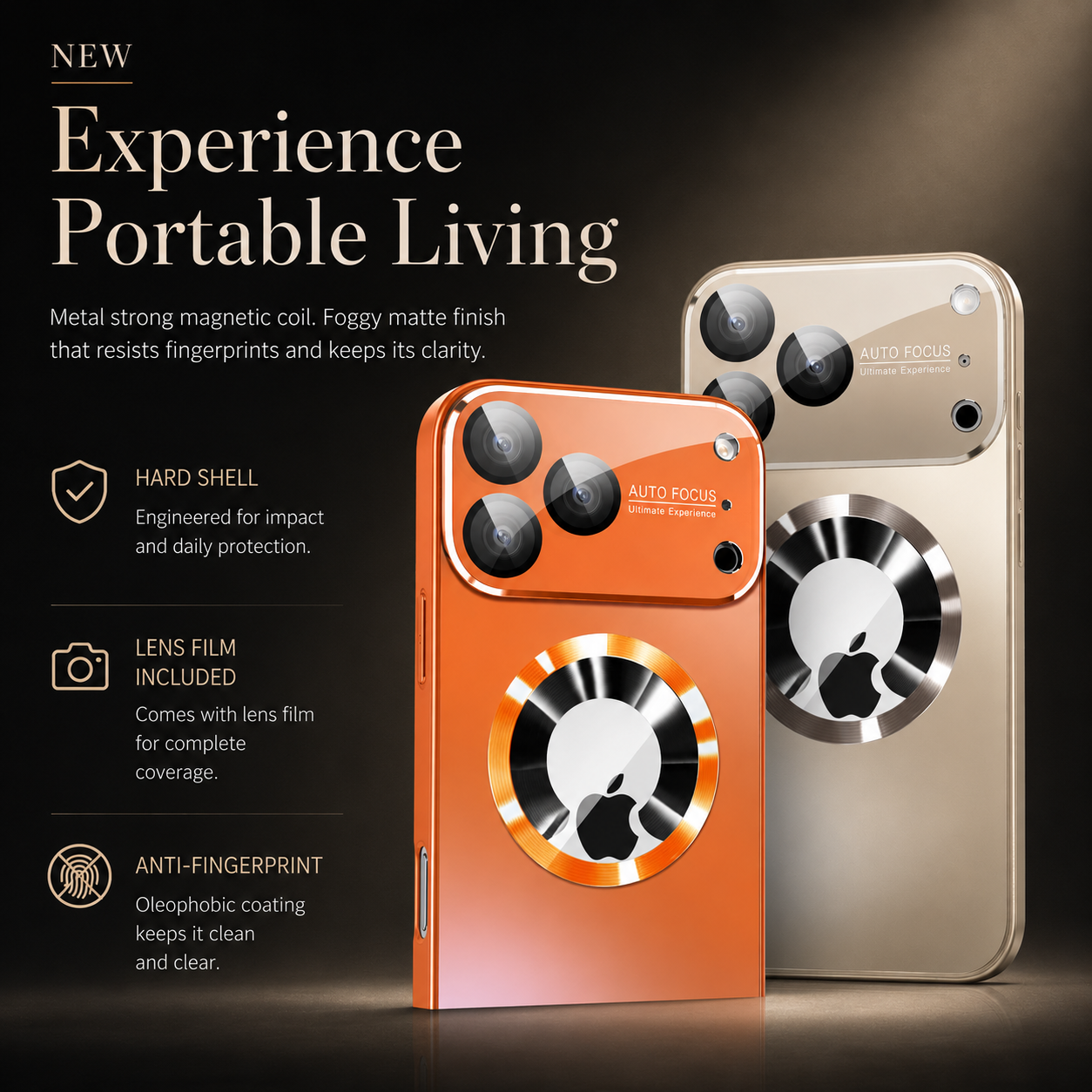 Premium iPhone Case Titanium Magnetic Matte Cover MagSafe Compatible Camera Lens Protection Shockproof Slim Full Coverage