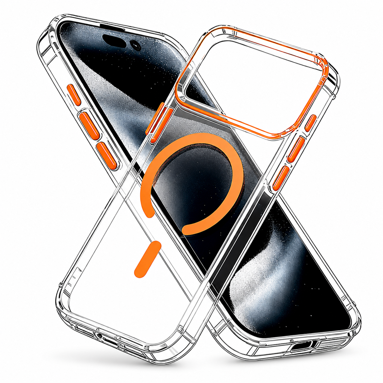 Premium iPhone Case Ultra Slim Magnetic Cover MagSafe Compatible Shockproof Protective PC TPU Wireless Charging Case