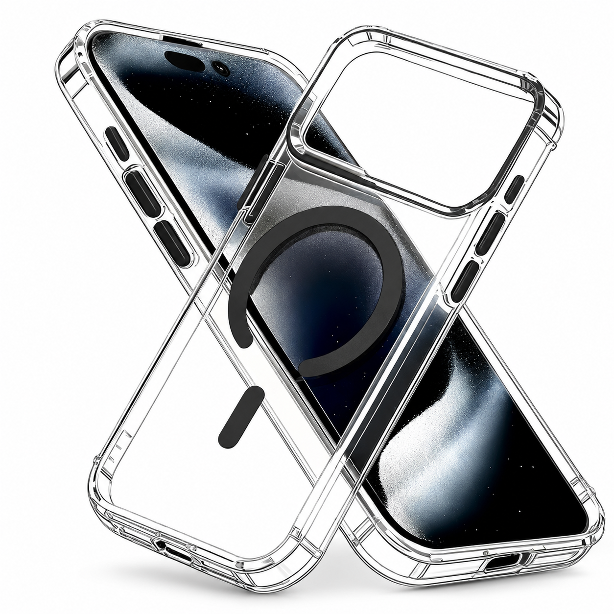 Premium iPhone Case Ultra Slim Magnetic Cover MagSafe Compatible Shockproof Protective PC TPU Wireless Charging Case