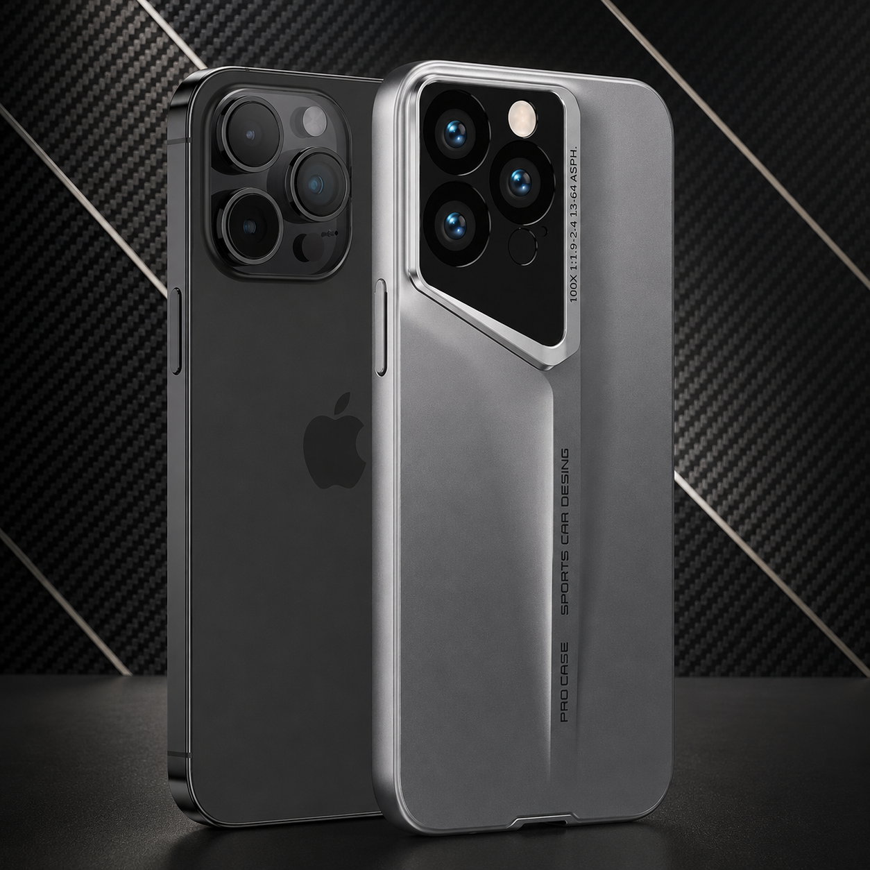 Premium iPhone Case Ultra Slim Matte Hard PC Cover Shockproof Frosted Lens Protection Anti Scratch Protective Case