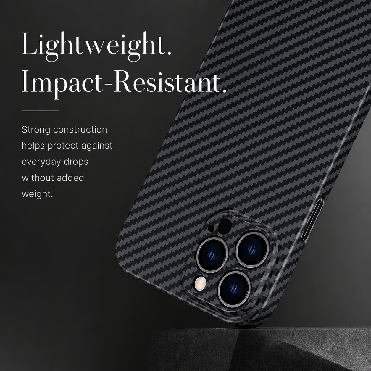 Premium iPhone Case Ultra Thin Carbon Fiber Matte Cover 0.2mm Lightweight Scratch Resistant Design