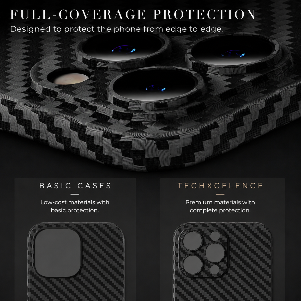 Premium iPhone Case Ultra Thin Carbon Fiber Matte Cover 0.2mm Lightweight Scratch Resistant Design