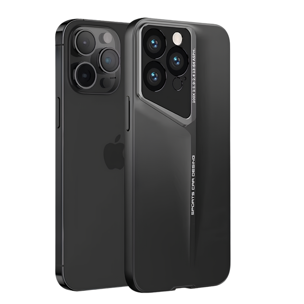 Premium iPhone Case Ultra Thin Titanium Blade Cover Shockproof Lens Protection Lightweight Protective Case
